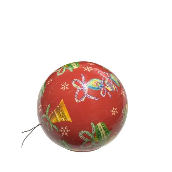 Light Up Photo Christmas Ornament Ball Battery Operated Red - Picture 2 of 4